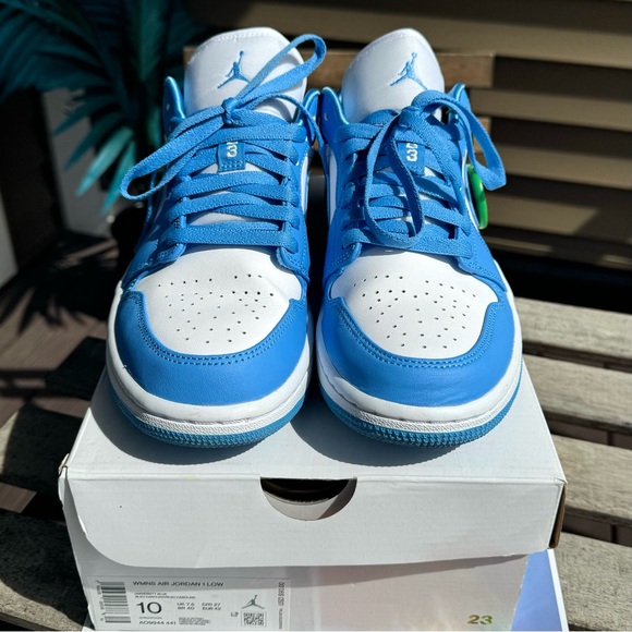Nike Jordan 1 Low UNC (Womens) 2021 Sneakers - Picture 4 of 12